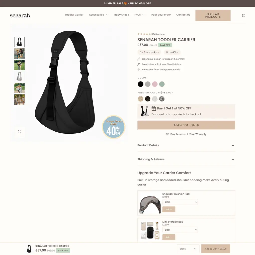Toddler carrier ~ Senarah by oContis Studio