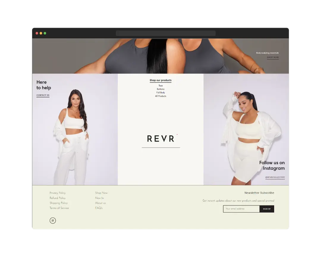 RevR collection page ~ oContis Studio