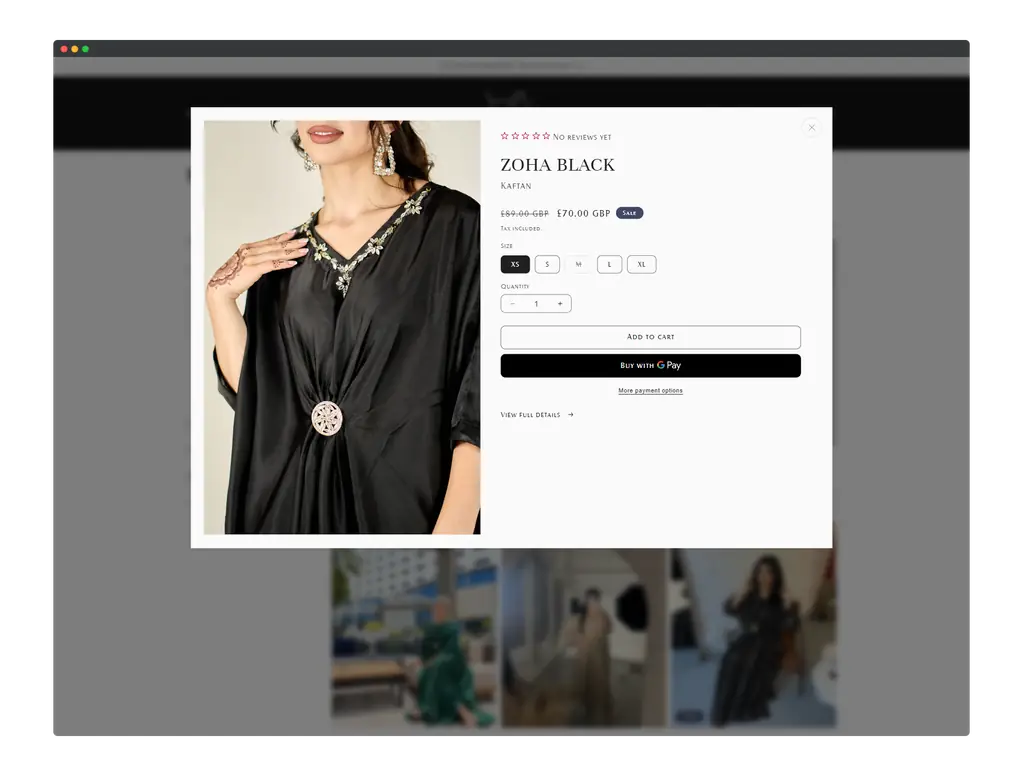 Project Screenshot 2 ~ Anam Attire by oContis Studio - Creative Ecommerce Consultancy