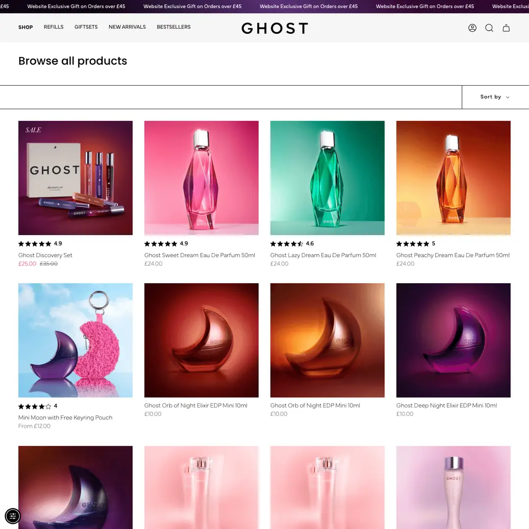Shop all ~ Ghost Fragrances by oContis Studio