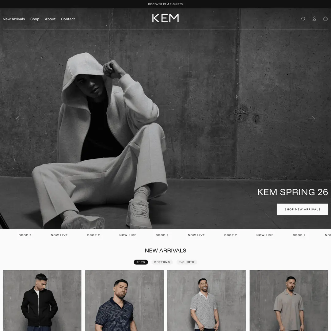 Kem Collection storefront ~ oContis Studio