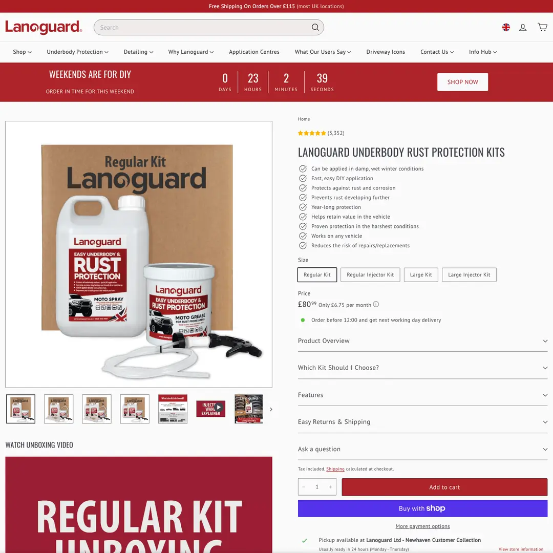 Lanoguard product page ~ oContis Studio