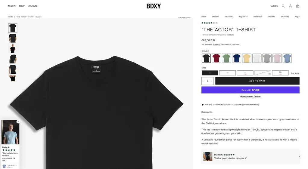 Project Screenshot 2 ~ BDXY Studio by oContis Studio - Creative Ecommerce Consultancy