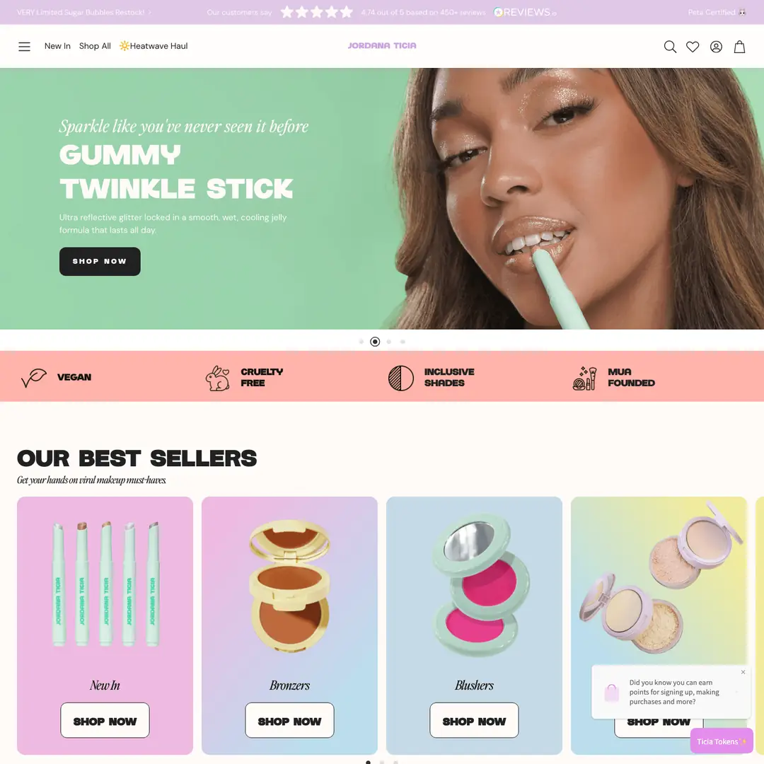 Homepage ~ Jordana Ticia by oContis Studio