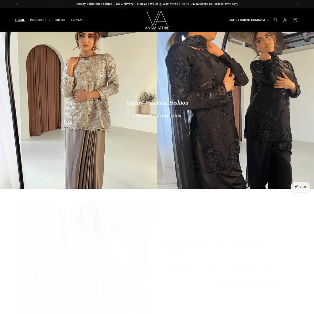Homepage ~ Anam Attire by oContis Studio
